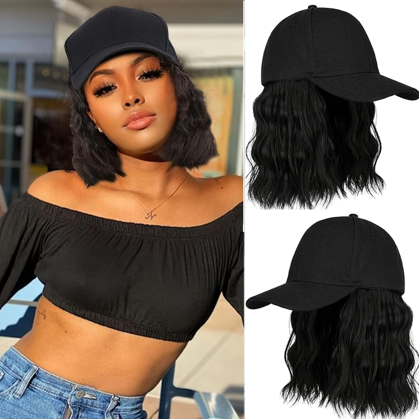 Elvoura™ Bob Cap Wig
