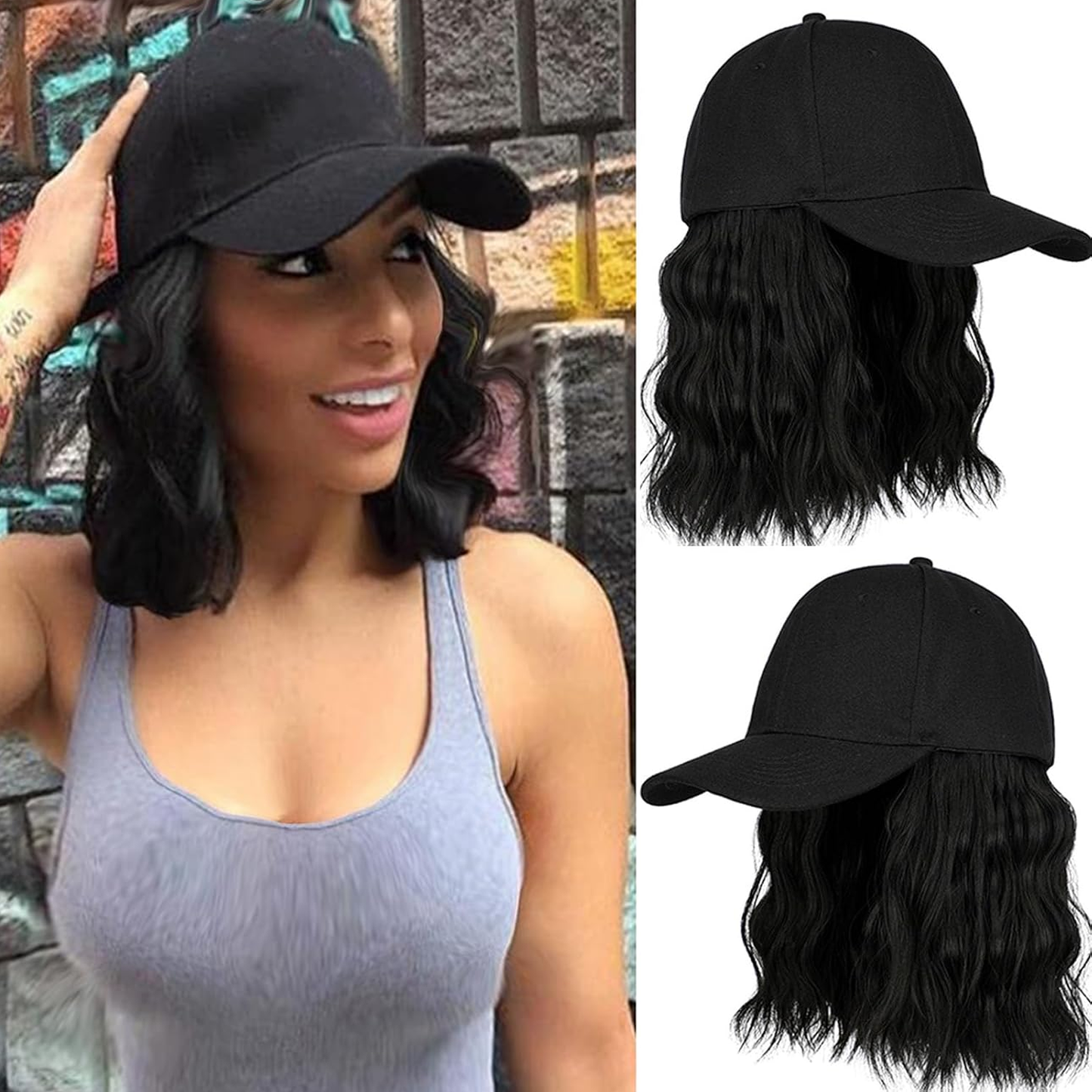 Elvoura™ Bob Cap Wig
